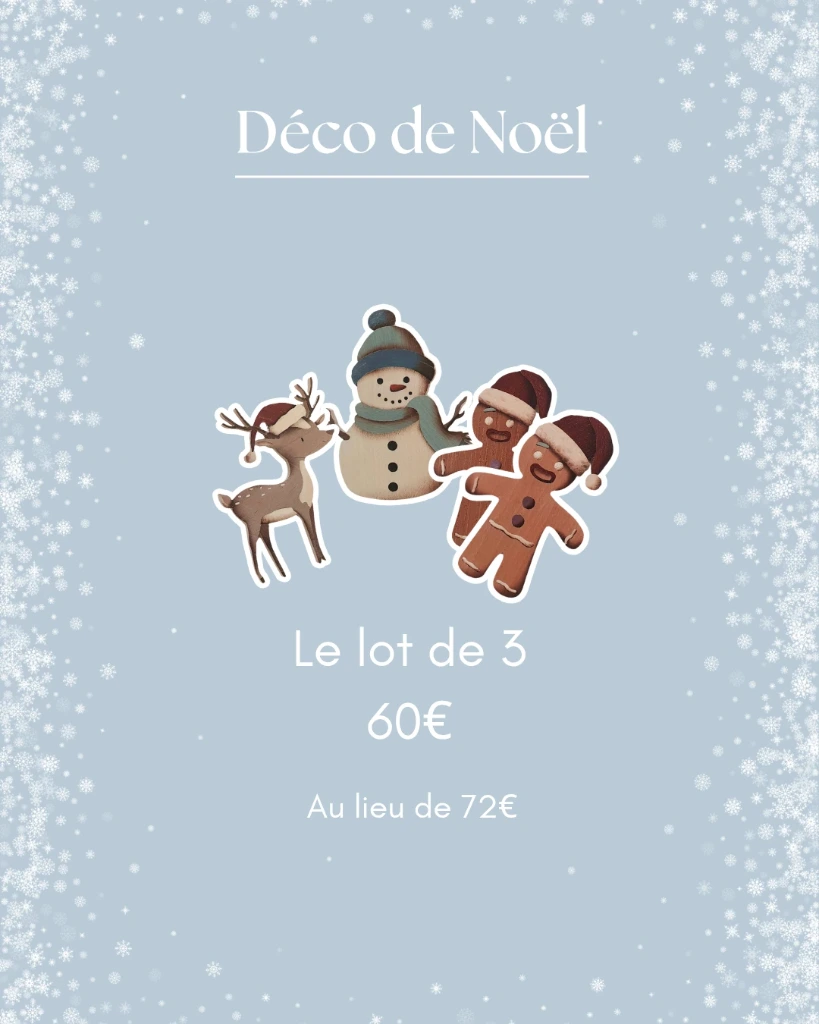 Set of 3 - Christmas decor